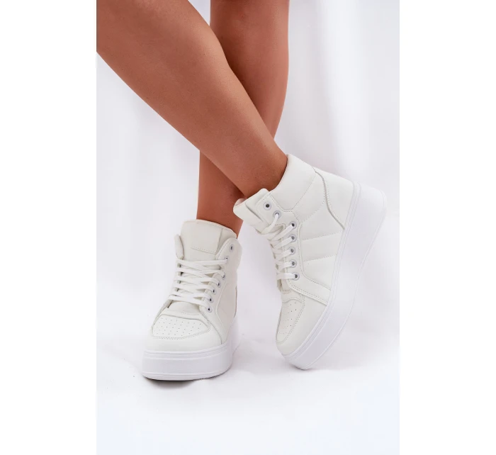 Vysoké dámské tenisky na platformě bílé Tillive Vysoké dámské tenisky na platformě bílé Tillive