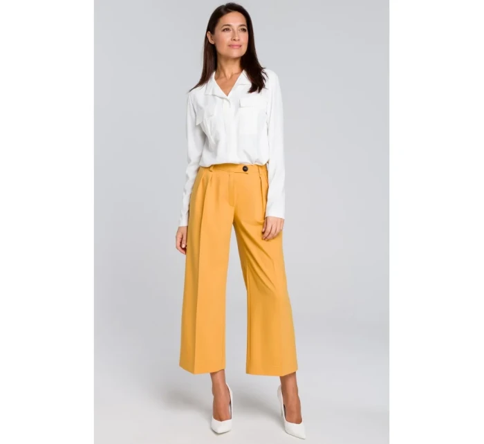 S139 Dámské kalhoty Cullotes - žluté