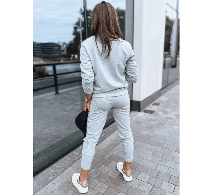 MILIAN dámská tepláková souprava světle šedá FashionStreet AY0816z