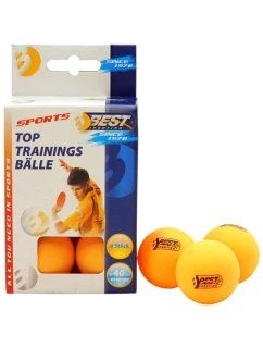 MÍČKY NA STOLNÍ TENIS NEJLEPŠÍ SPORTOVNÍ TRÉNINK 6KS ORANŽOVÉ