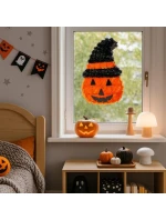 DEKORATIVNÍ FIGURKA DÝNĚ 35CM HALLOWEEN ORANŽOVÝ PRUH