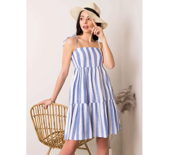 Šaty LK SK 507684.14 bílá a modrá