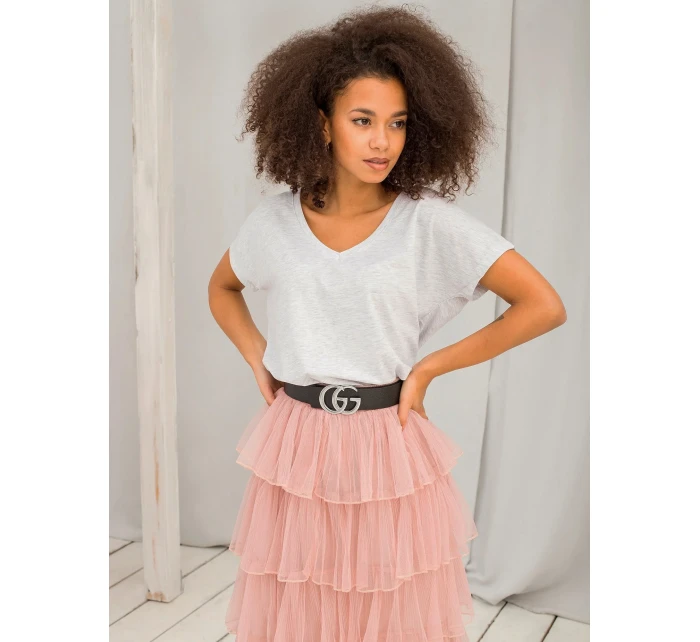 Tričko RV TS model 14829125 světle šedá - FPrice Tričko RV TS model 14829125 světle šedá - FPrice