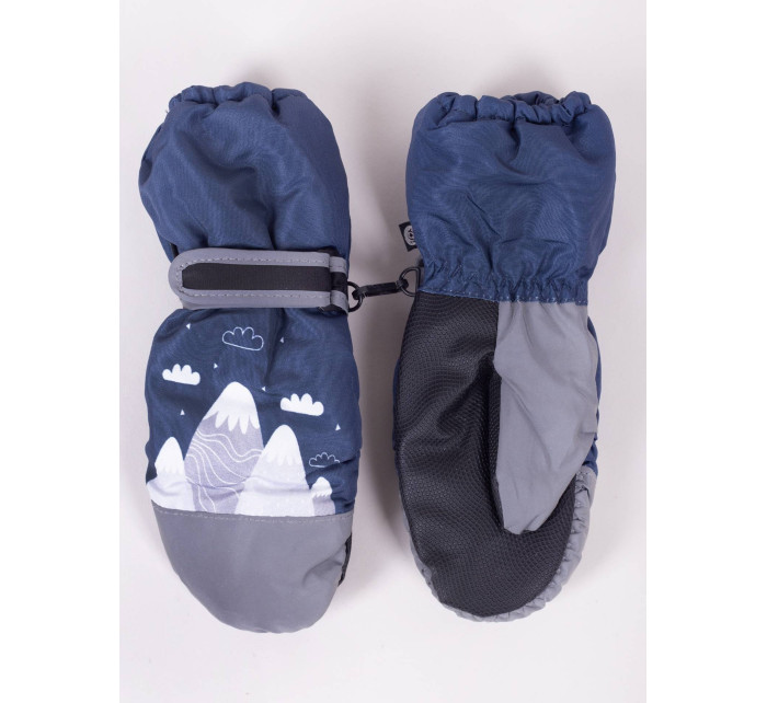 Yoclub Dětské zimní lyžařské rukavice REN-0295C-A110 Navy Blue