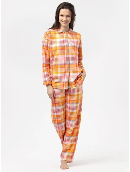 Dámské pyžamo LNS 473 B24 oranžové - Key Dámské pyžamo LNS 473 B24 oranžové - Key