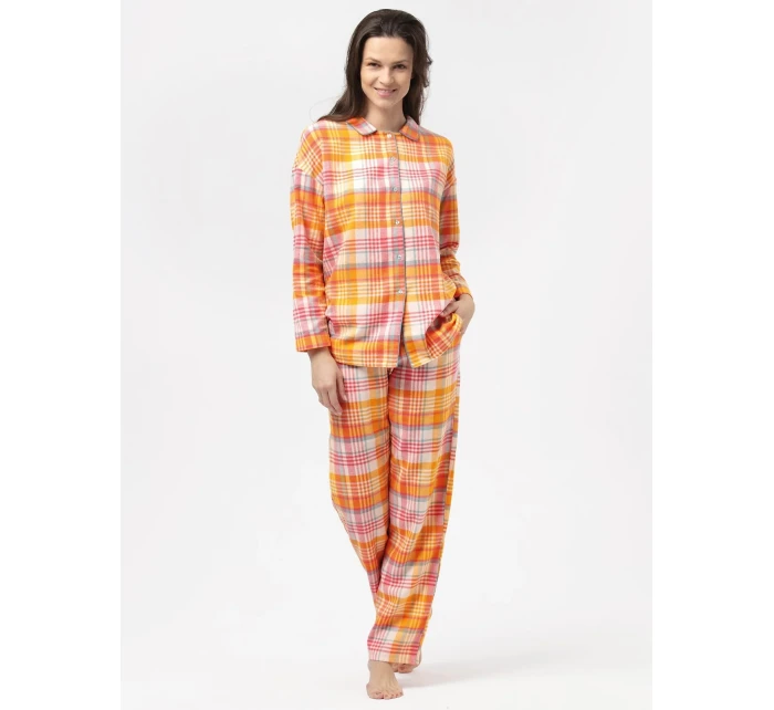 Dámské pyžamo LNS 473 B24 oranžové - Key Dámské pyžamo LNS 473 B24 oranžové - Key