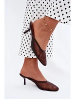 Klapky na podpatku model 229284 Step in style