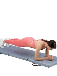 Gymnastická matrace HMS MGS02 skládací šedá 1800x600x500mm