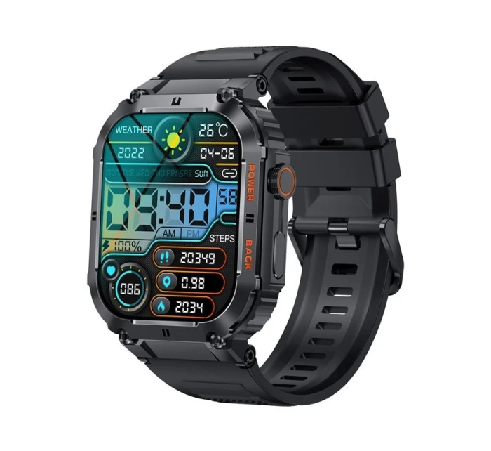 VELTORI VT200-1 Smartwatch Černý silikonový řemínek VELTORI VT200-1 Smartwatch Černý silikonový řemínek