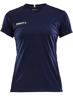 Craft Teamwear Squad Go Jersey Solid W Dámské sportovní tričko s výstřihem do V 82.5566 navy