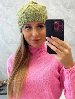 Dámská čepice  khaki model 18752345 - K-Fashion