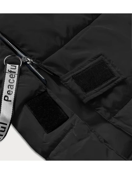 DŁUGA KURTKA PUCHOWA DAMSKA CZARNA model 21245101 - Ann Gissy