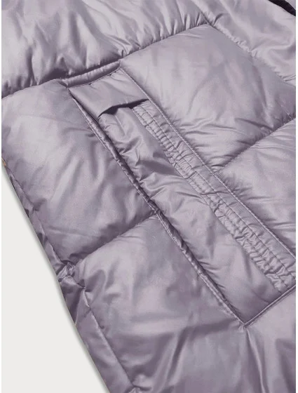 Dámská zimní bunda ve vřesové barvě s kapucí model 21247507 - Glakate