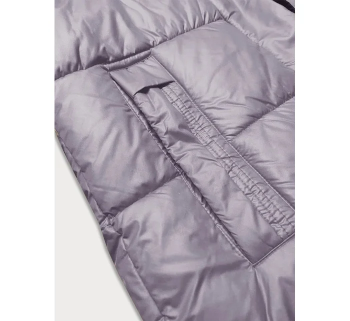 Dámská zimní bunda ve vřesové barvě s kapucí model 21247507 - Glakate