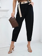 Kalhoty Summer Punto se zapínáním na nohavice černý