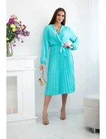 Šaty se svázaným plisovaným lemem mincovna