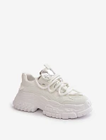 Dámské tenisky na masivní podrážce bílé Nevela