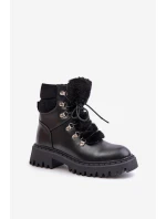 Zateplené kotníkové boty na zip z eko kůže černé Willatta Zateplené kotníkové boty na zip z eko kůže černé Willatta