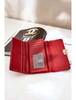 Eko Kožená Hladká Dámská Peněženka Červená Erolia Eko Kožená Hladká Dámská Peněženka Červená Erolia