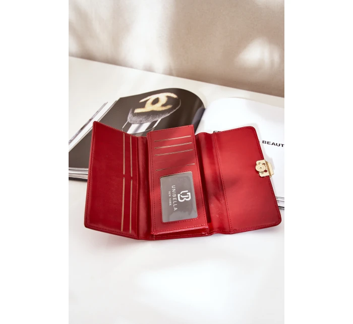 Eko Kožená Hladká Dámská Peněženka Červená Erolia Eko Kožená Hladká Dámská Peněženka Červená Erolia