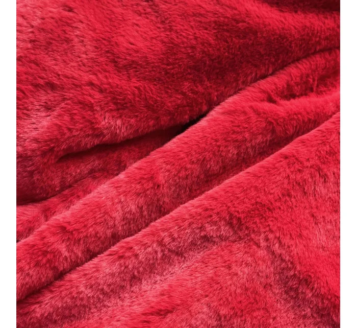 DAMSKA PARKA ZIMOWA Z I KAPTUREM CZERWONA model 21242000 - Libland