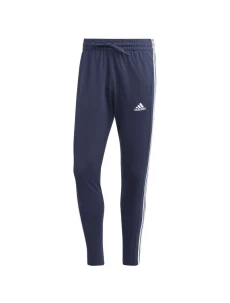Kalhoty adidas Essentials Single Jersey Tapered Open Hem 3-Stripes M IC0045