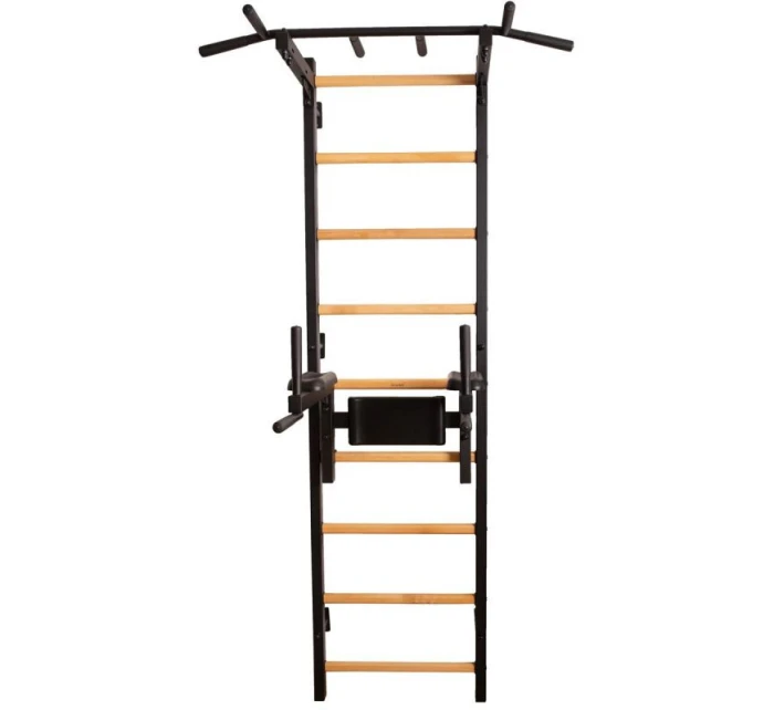 GYMNASTICKÝ ŽEBŘÍK S TYČÍ A MADLEM PRO CVIČENÍ NA LAVIČCE 722B