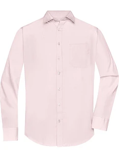 JN Popelínová košile s dlouhým rukávem 02.0 light pink model 22488180 - Daiber