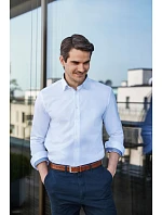 Kontrastní košile s dl. rukávem vzor rybí kost 11. light navy model 22476064 - Russell Athletic Kontrastní košile s dl. rukávem vzor rybí kost 11. light navy model 22476064 - Russell Athletic