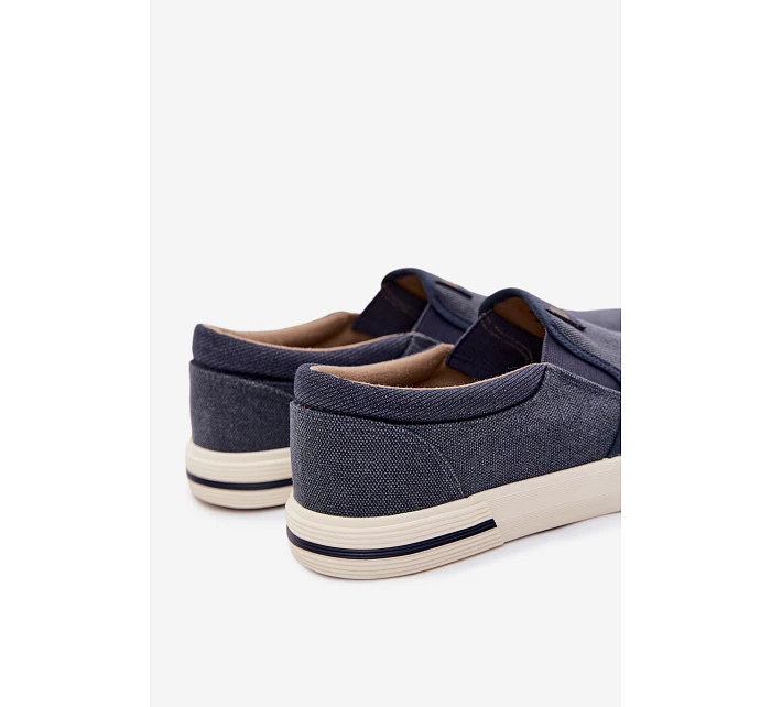 Pánské tenisky Slip On Lee Cooper LCW-26-02-4088 tmavě modré Pánské tenisky Slip On Lee Cooper LCW-26-02-4088 tmavě modré