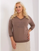 Bluzka RV BZ model 18965295 brązowy - FPrice Bluzka RV BZ model 18965295 brązowy - FPrice