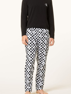 Pánské pyžamo NM2019E 6OE černá/bílá - Calvin Klein