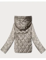 pikowana kurtka damska Goodlookin beżowa model 22004212 - S'WEST
