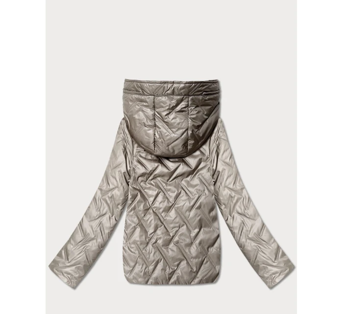 pikowana kurtka damska Goodlookin beżowa model 22004212 - S'WEST