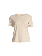 Dámské tričko CASALL Essential Tee, barva: béžová Dámské tričko CASALL Essential Tee, barva: béžová