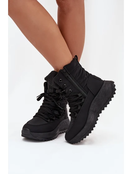 Dámské Sněhule Na Zip Big Star model 21706125 Černé - Big Star Shoes