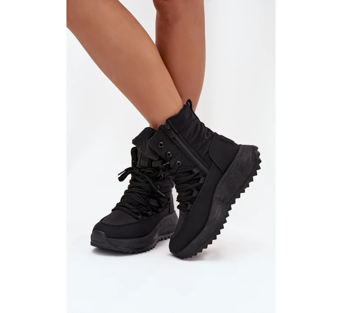 Dámské Sněhule Na Zip Big Star model 21706125 Černé - Big Star Shoes