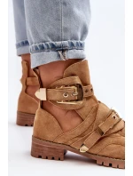 Dámské Kotníkové Boty Lu Boo Semišové s model 21516970 Camel Rock Girl - Boto Dámské Kotníkové Boty Lu Boo Semišové s model 21516970 Camel Rock Girl - Boto
