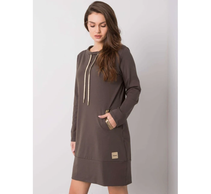 Šaty RV SK 6067.15X tmavá khaki Šaty RV SK 6067.15X tmavá khaki