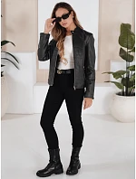 Dámská kožená bunda TY5202 černá - FashionStreet Dámská kožená bunda TY5202 černá - FashionStreet