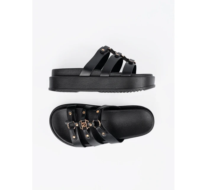 Pěkné dámské   nazouváky platforma