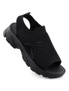 Dámské vestavěné černé sandály Potocki TO90302