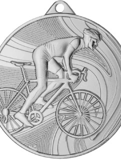 Stříbrná medaile - cyklistika - ocelová medaile