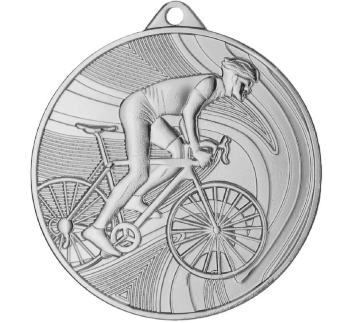 Stříbrná medaile - cyklistika - ocelová medaile