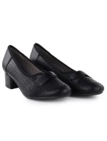 Dámské černé ažurové lodičky Jezzi 233-12 Dámské černé ažurové lodičky Jezzi 233-12