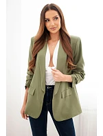 Elegantní sako s klopami světle khaki Elegantní sako s klopami světle khaki