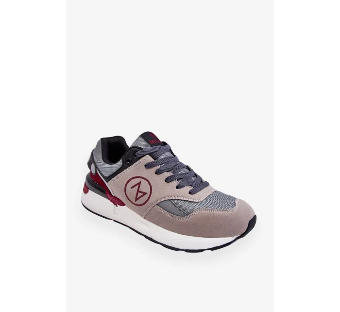 Pánská šněrovací sportovní obuv šedá a černá Stephen Pánská šněrovací sportovní obuv šedá a černá Stephen