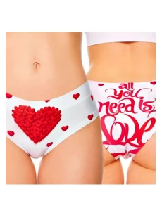 Dámské kalhotky Meméme LOVE ROMANTIC Hi-briefs