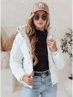 Dámská prošívaná zimní bunda SNOWLIKE s kapucí bílá FashionStreet TY4932