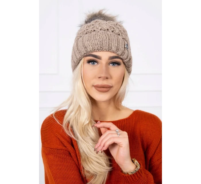 Čepice K165 tmavě béžová Čepice K165 tmavě béžová